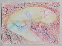 "Relief 1203a" Aquarelle et gaufrage sur papier (28x39) 2012