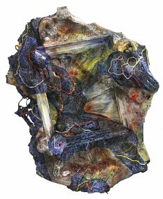 "Relief 1409a "Huile sor objets (107x82x24) 2014