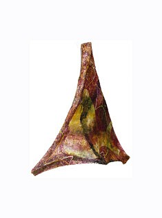 "Relief 1409b" Huile sur pétales de roses (45x41x15) 2014