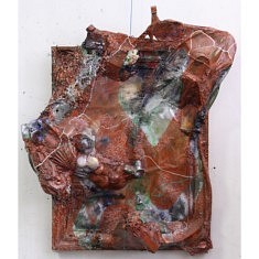 "Relief 169" Huile sur objets (100x85x21) 2016