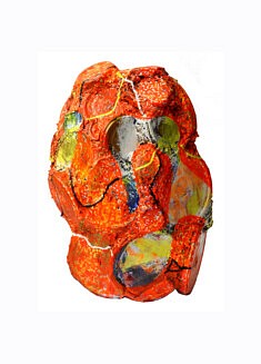 "Relief 1911c" Huile sur couvercles, capsules (26x16x17) 2019