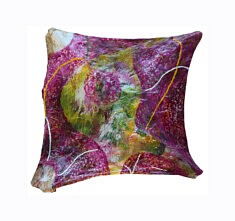 "Relief 2009" Huile sur pétales de tulipe (20x21x3) 2020