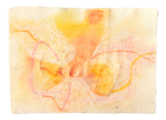 "Relief 2310a" Pastel et gaufrage sur papier (14x20) 2023