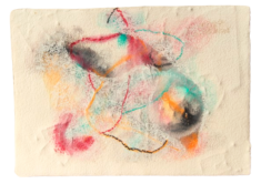 "Relief 2311c" Pastel et gaufrage sur papier (21x29) 2023