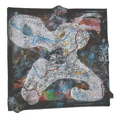 " Relief 2511b" Huile sur végétaux et coquille (54x53x13) 2025