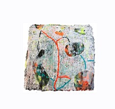 "Relief 2504a" Huile sur stylos (20x20x2) 2025