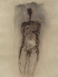 Sans titre, toujours debout. Acrylique sur papier. 2026