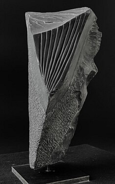 « Envolée lyrique » – Marbre noir de Belgique – 42 x 20 x 18 cm