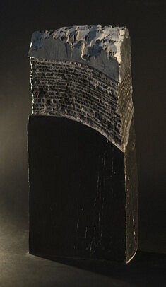 « La Cité Engloutie » – Ardoise – 42 x 18 x 8 cm 