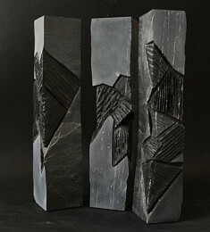 « Passage du temps » – Ardoise – H : 40 cm – L : 3×8 cm – prof : 7 cm