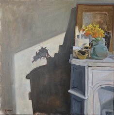 L'annonce du printemps, huile sur toile 80 x 80 cm