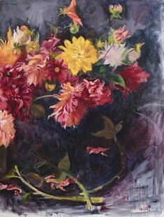 La joie, II, huile sur toile 130 x 97 cm