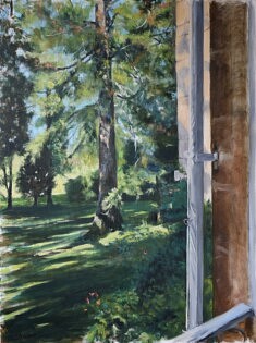 Matin, huile sur toile 130 x 97 cm