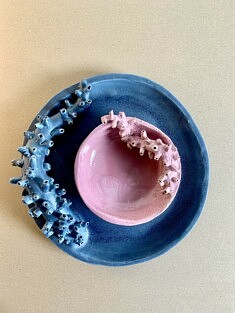 Tentacules bleu et rose