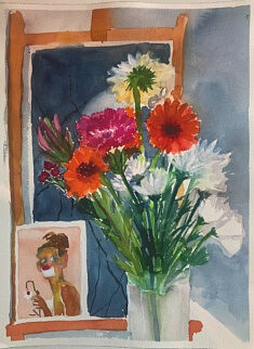 Bouquet clown aquarelle 2026