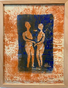 couple dans la nature mokulito sur papier Japon 2026