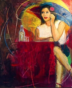 melancolie-danzon huile sur toile 116x89 cm 2025