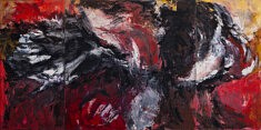 Triptyque rouge - 2020 - acrylique sur toile - 100x200cm