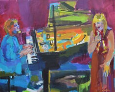 Charlotte Planchou et Mark Priore    huile sur toile                   73 x 100