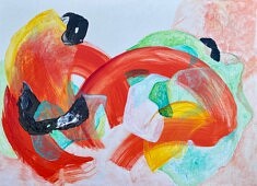 Acropole Acrylique sur toile 80x100 (05 2001)
