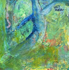 Arbre Vivant-Acr ylique sur papier-20x20-2025