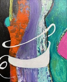 Arbre du Tibet Acrylique sur toile 46x38 (03 2025) 