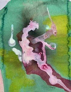 Le Génie des Marais encre sur papier 16x12 (10 2024)