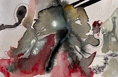 Racine,  encre sur papier 16x12 (10 2024)