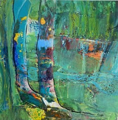 Trou aux Gants Acrylique et Pastels gras 20 x20 (10 2024)