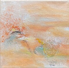 Vaques de dunes Acrylique sur toile 20x20 (2025) 