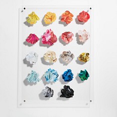 "Chewing Gums", collages papier RECTO, 58 X 80 cm, 2019. ©fannygarnichat