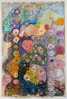 Fleur du Désert, Huile sur toile cirée, 202 x 137 cm, €2000