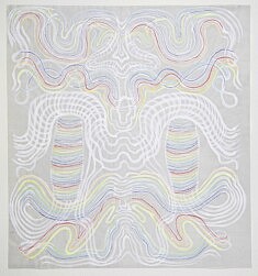 Mon Coeur Fou, Crayon de couleur et gouache sur papier, 66 x 61 cm, €1500