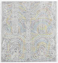 Coule Ici Comme du Miel, Crayon de couleur et gouache sur papier, 65.7 x 60 cm  €1000
