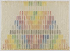 Multipass, Crayon de couleur sur papier japonais fait main, 52.7 x 73 cm, Collection de Bart Higgins et Carla Robinson