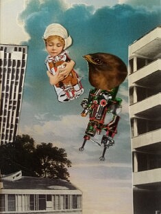 "Ascension" - Collage papier -24x30