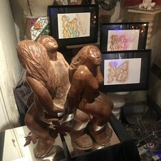 "SOUKOUSS", SCULPTURE D'ANNE BELLEFLEUR, EXPOSITION "BELLEFLEUR SCULPTEURE, BELLEVILLE-MÉNILMONTANT"