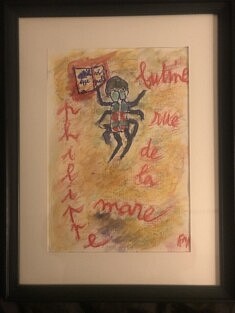 PHILIPPE BUTINE RUE DE LA MARE, pastel de Fontaine de la Mare