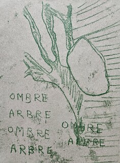 "Ombre/Arbre" monotype