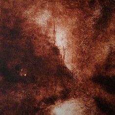Monotype encre typographique, 30x30 cm