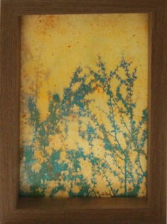 Candela - Comme un mimosa bleu (technique mixte)