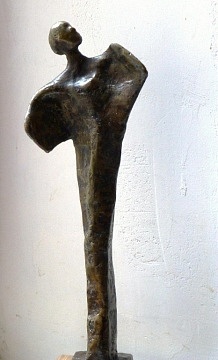Regard vers l'ailleurs (bronze à la cire perdue - hauteur 30 cm)