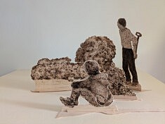 Auparavant IV diorama pyrogravure sur balsa 2026
