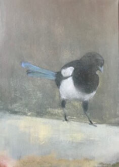 Pie, acrylique sur toile, 41 x 27 cm, 2025.