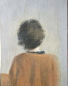 Désamour, acrylique sur toile, 46 x 38 cm, 2024.