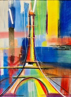 "Paris". Technique: Pastel sec. Format 50X 65 cm "Paris". Technique: Pastel sec. Format 50X 65 cm