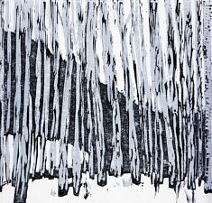 Forêt de bouleau - linogravure - 22x22 cm