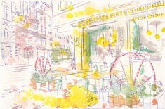 Helsinki - gravure taille douce et chine collé - 14x20 cm