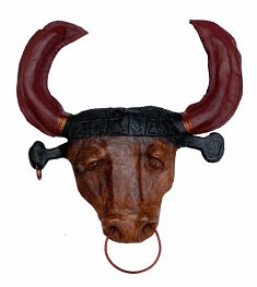 " Le taureau ", 2026. Terre cuite, cuivre, cuire