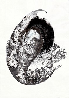 Souffle, encre de Chine sur papier coton, 21 x 30 cm 2020